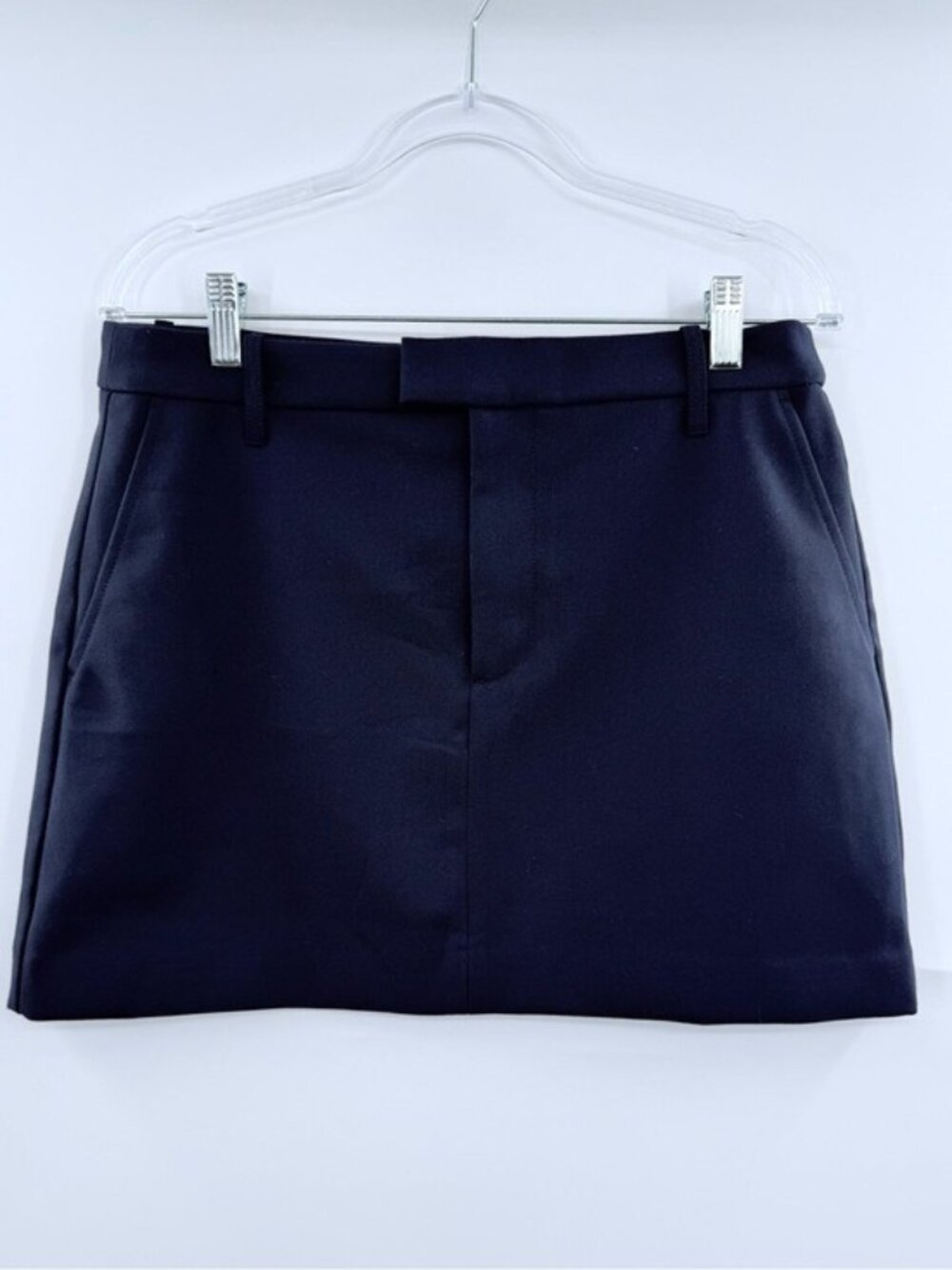 GAP Mini Skirt Womens Size 8 Navy Blue Above Knee Slim Fit NWT